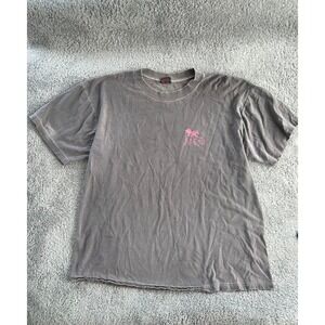 Mens vintage Gecko Hawaii surf graphic tshirt XL gray ribbed distressed beach